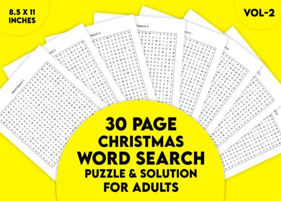 30 Christmas Word Search Puzzle Vol-2: Festive Fun