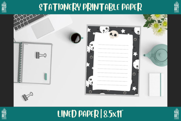 Bordered Stationery Printable Paper 086: Versatile Templates for Creators and Professionals