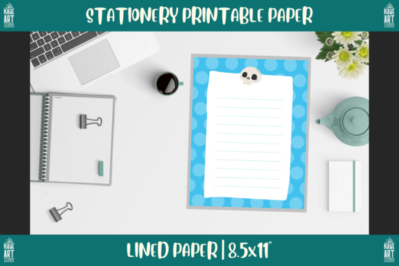 Bordered Stationery Printable Paper 199 for Creators