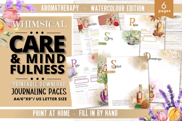 Care Mindfulness Journal Printable 606 – A Versatile Tool for Daily Self-Reflection and Habit Tracking