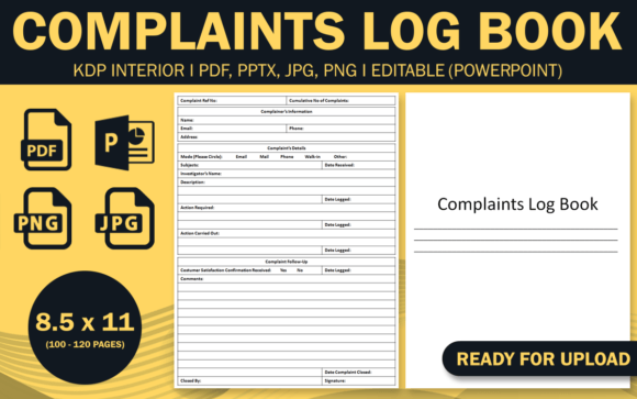 Complaints Log Book: The Complete Guide for Publishers and Creators