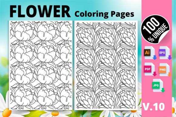 Flower Coloring Page KDP Interior V.10: A Practical Guide for Publishers and Creators