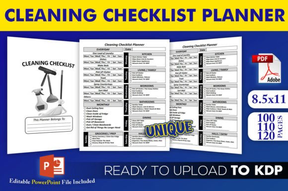 How to Build a Professional Cleaning Checklist Planner for KDP Using Editable Interiors