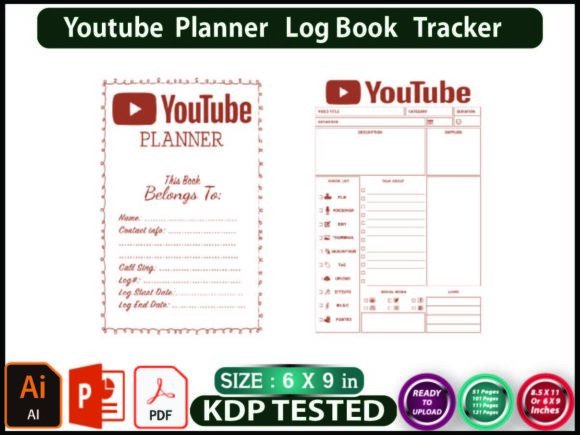 YouTube Planner LogBook: The Essential KDP Interior for Content Creators